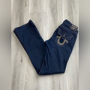 💗True Religion💗 Jeans women size 27 Swarovski crystal Pocket Becky